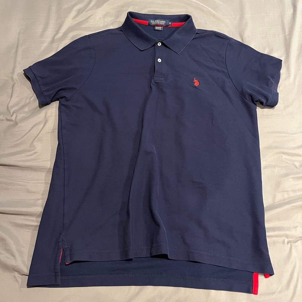 Navy Blue XL Polo Shirt
